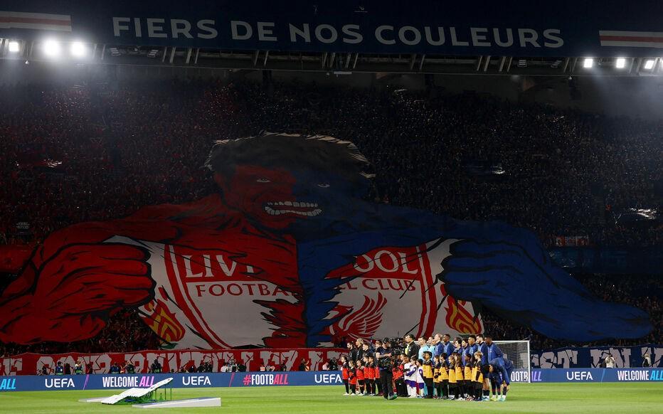 开云官网-震撼，巴黎战利物浦TIFO：“今晚，唤醒你心中的绿巨人”